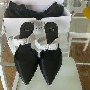 White House black market black and white mules